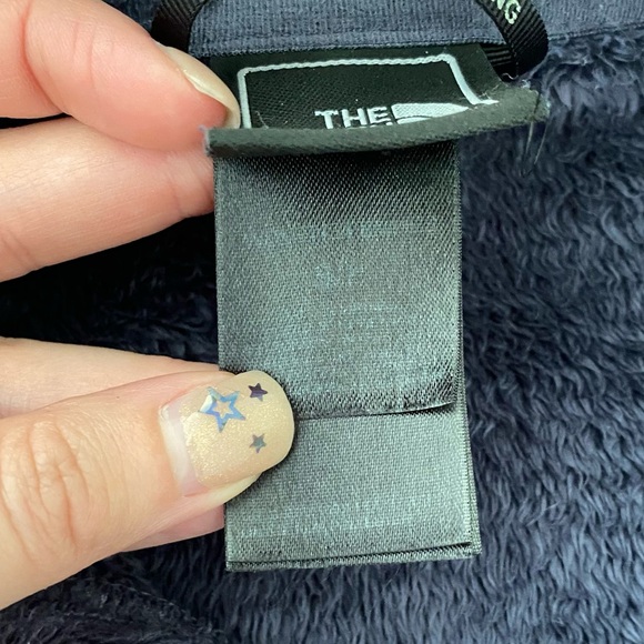 The North Face Dark Purple Fuzzy Fleece High Neck Osito 2 Jacket Full Zip Coat - Picture 7 of 10